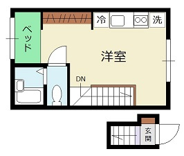 リヴィエール口田Ⅱの間取り