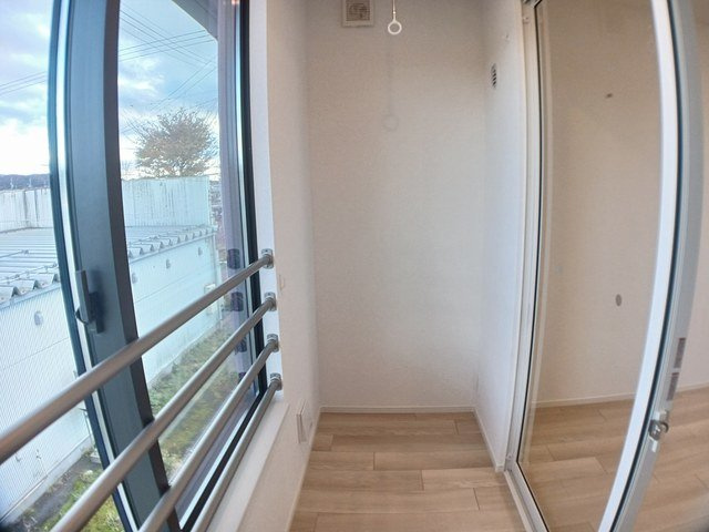 桜・レジデンスＡのバルコニー