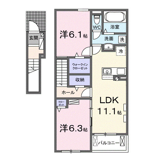 【間取り】 | エトワール　Ｄ