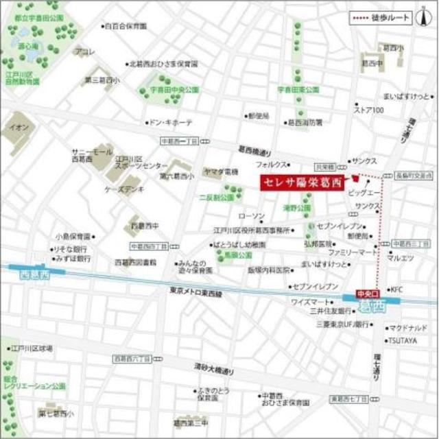 セレサ陽栄葛西の地図