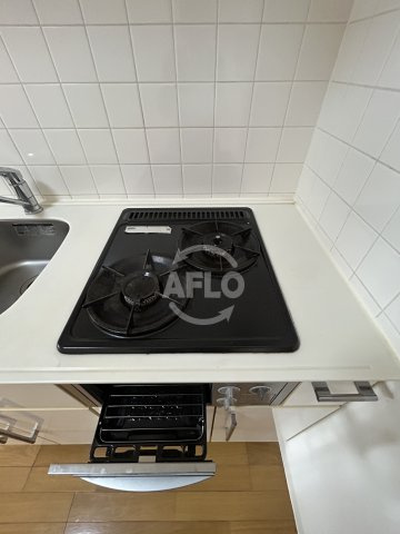 ライフデザイン江戸堀のキッチン|ライフデザイン江戸堀　グリル付き2口ガスコンロ