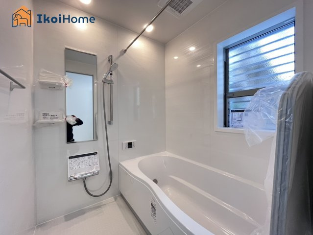 明石市鳥羽　全1棟　新築戸建の浴室|【ホームページに現地動画掲載中】●年中無休：当日予約可●1坪タイプの浴室です。浴室暖房乾燥機完備。