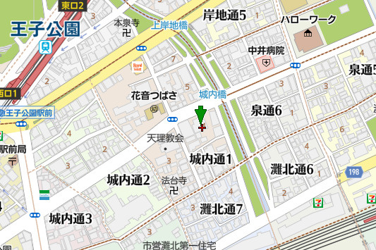 ファミール王子公園の地図