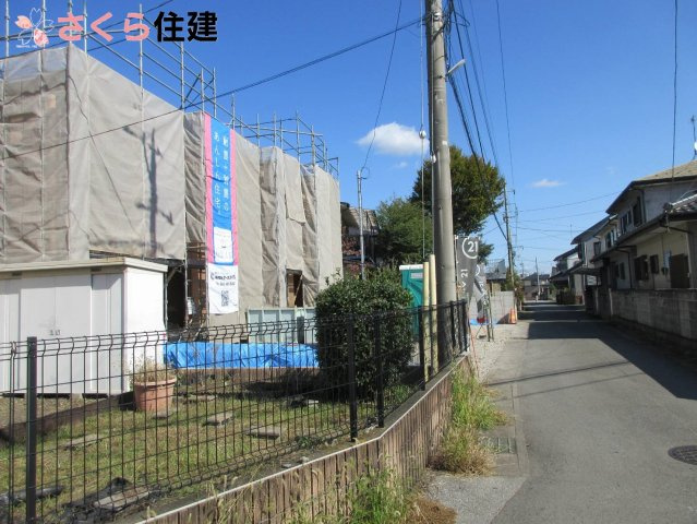クレイドルガーデン今泉町第5　2号棟の前面道路含む現地写真|令和7年11月完成予定