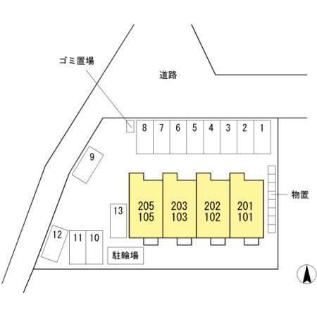 メゾン・レスポワールの区画図