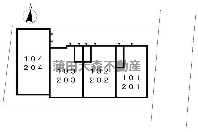 ロイヤル　ウィステリアの区画図