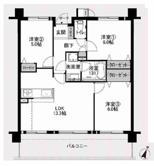 【間取り】 | リベール神戸灘壱番館