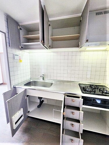 グランデュオ五日市駅前ウエストのキッチン|システムキッチン　※2023年6月撮影