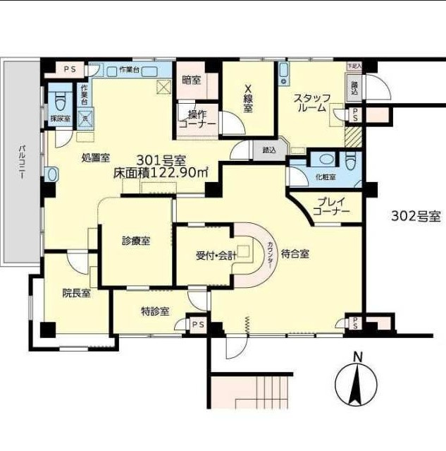 渡内クリニックビルの間取り