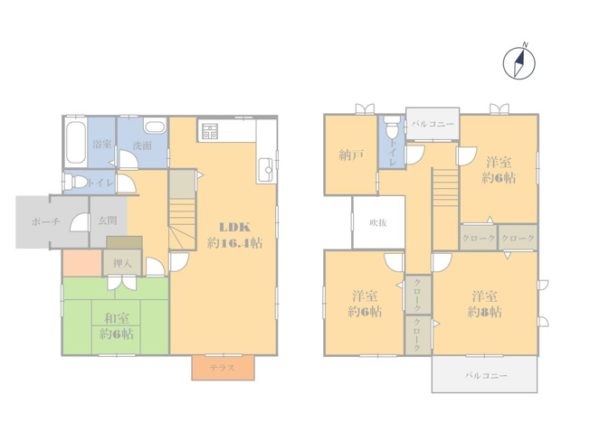 【間取り】 | 宗像市桜美台　戸建て