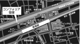 渋谷区笹塚１丁目の賃貸マンションの地図