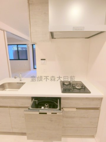 ブランシエスタ西馬込のキッチン|2口ガス食洗器付きのシステムキッチン