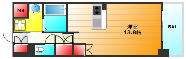 大拓ハイツ22の間取り
