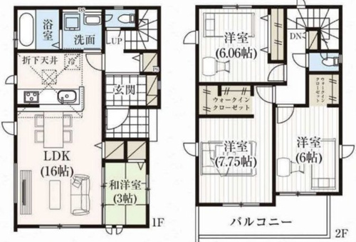 桶川市上日出谷南4期　新築戸建　全3棟　1号棟の画像