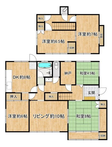中古戸建　川西市清和台東2丁目の間取り