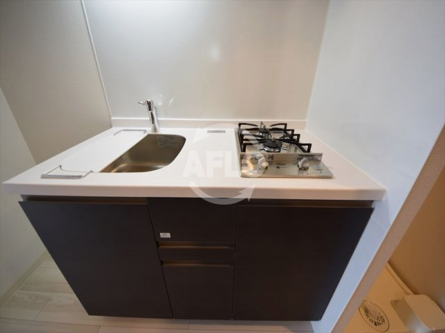 クリスタルグランツ難波WESTのキッチン|クリスタルグランツ難波WEST　2口ガスコンロ