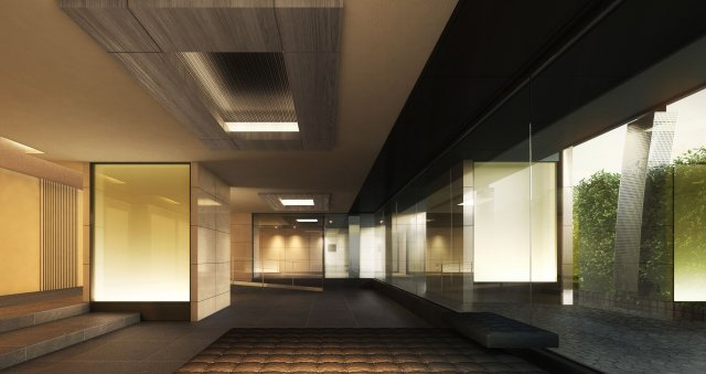 プラウドフラット渋谷富ヶ谷のエントランス|
