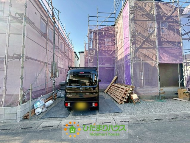 久喜菖蒲第２　新築一戸建て　01　リーブルガーデンの駐車場|2026/1/29　撮影