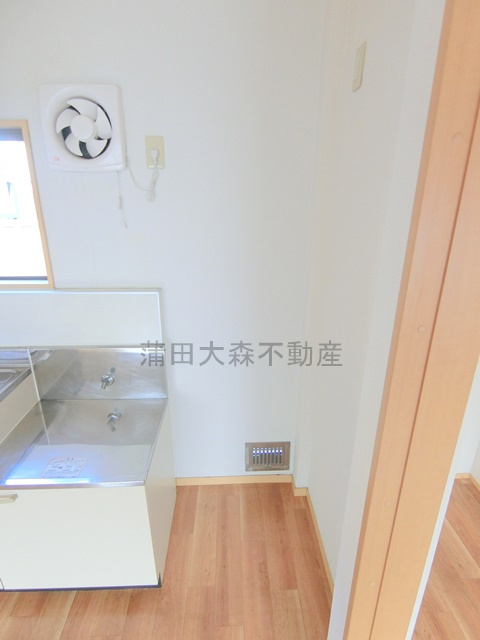 第一クリーンコーポのキッチン|冷蔵庫置き場