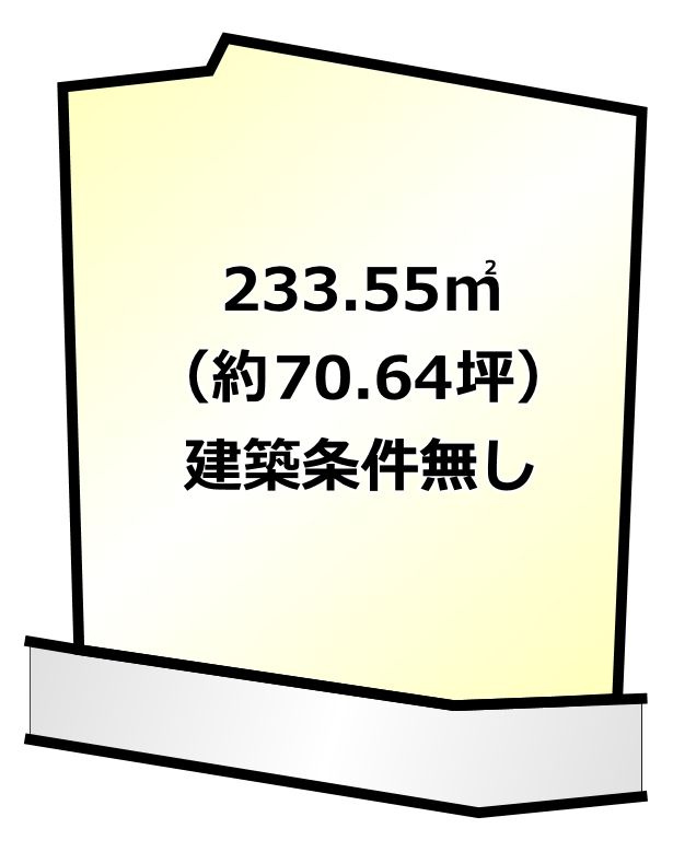 小郡市三沢　売り土地の土地図