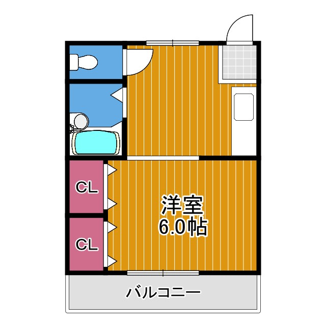 レインボーハイツ南の間取り