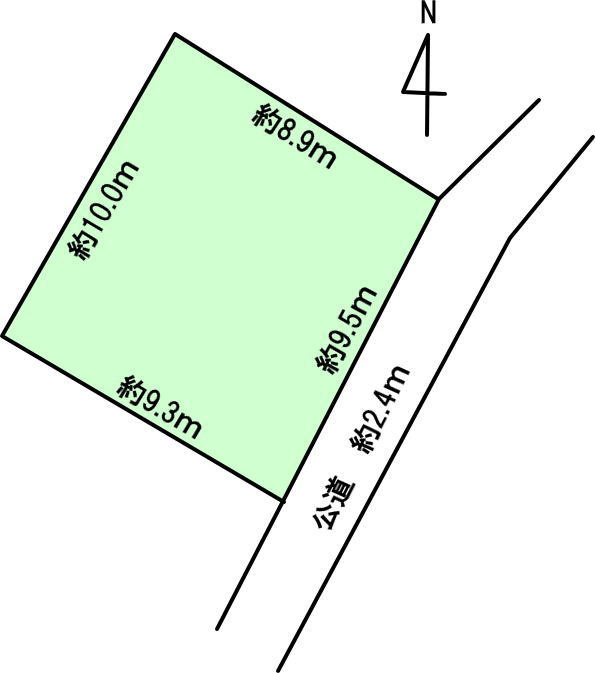 碧南市平七町２丁目の区画図