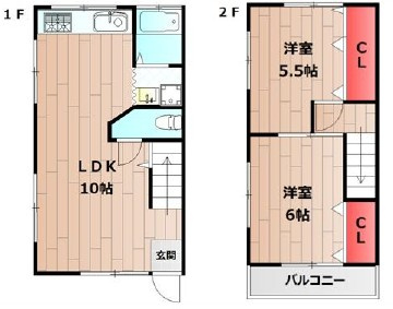 ウララハウスⅡの間取り