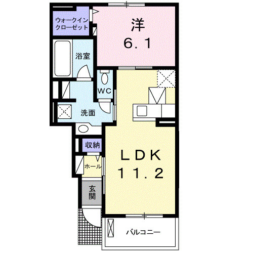 メープル　ヴィラの間取り