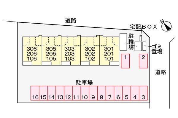 クレールコート　　刈谷市近郊の賃貸ならクラスホーム刈谷店の駐車場