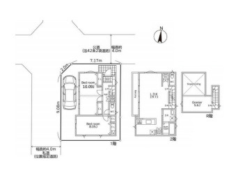 さいたま市北区日進町2丁目　新築一戸建て　01の区画図|１号棟