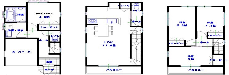 川越市稲荷町　新築分譲　東武東上線『上福岡駅』徒歩13分　【高階南小学区】の間取り
