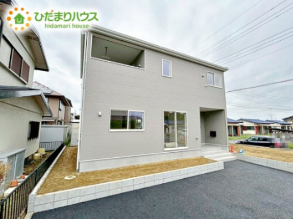 【外観】 | 笠間市旭町第7　新築戸建 | 南向きで日当たり良好(^^♪