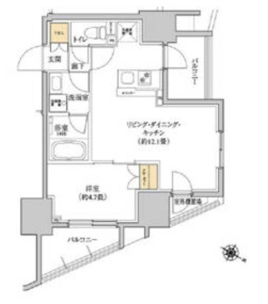 グレーシアフィット三軒茶屋　新築　ペット相談　駐車場の間取り