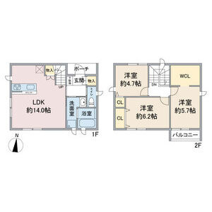 アリビア城町Ｂの間取り