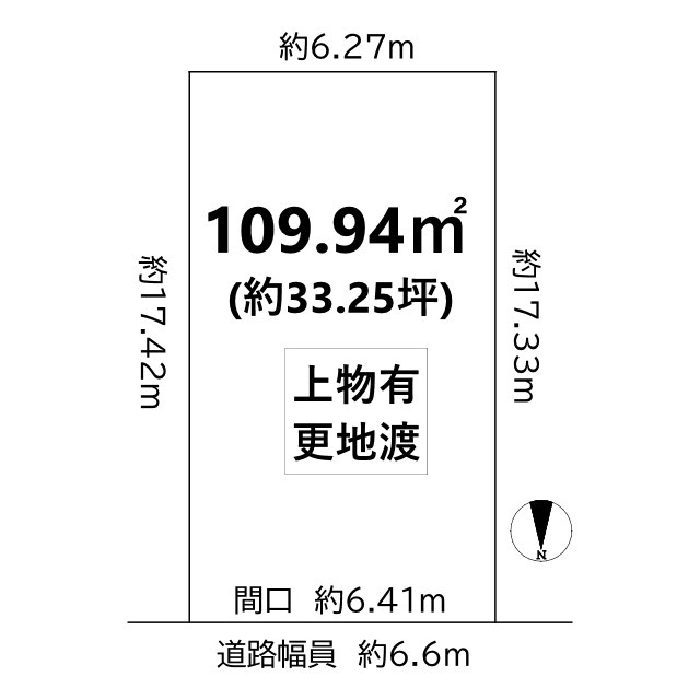下鴨北園町 土地の土地図