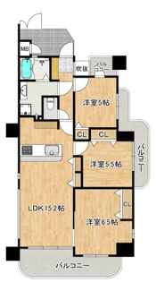 【間取り】 | シャルマンフジ住之江公園ドシール