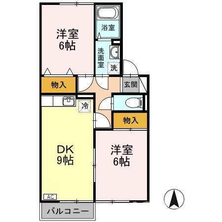 ロイヤルタウン寺町 参番館の間取り