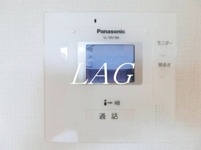 【セキュリティ】 | アパートメントＫ-Ⅲ | モニター付きインターフォンです。（同仕様です。）