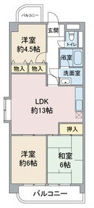 エレガンスマインⅢの間取り