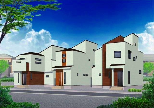 府中市是政６丁目 西武多摩川線 是政駅 新築戸建の外観パース