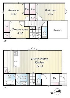 【間取り】 | 新築戸建　明石市朝霧南町３丁目 | ３ＬＤＫ