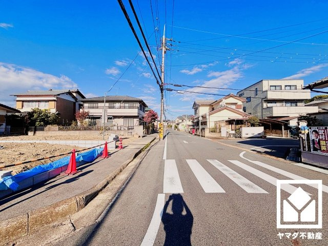 草津市西矢倉３丁目　第1期　1号棟の前面道路含む現地写真|11月7日　現地写真更新