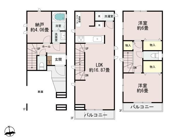横浜市港北区小机町　新築戸建ての外観