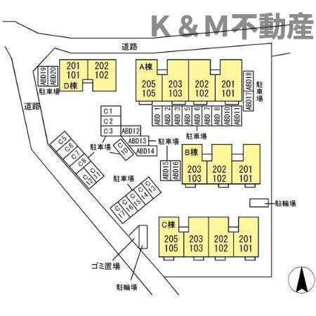 グリーンシャトル　Ａの区画図