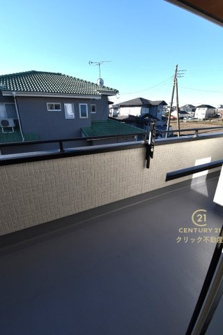 ブルーミングガーデン  水戸市元吉田町　4期　限定1棟！のバルコニー|日当たり良好なバルコニーです。気分転換に出るだけでも、晴れた日にお洗濯物やお布団を一気に干すのも気持ちがいい♪