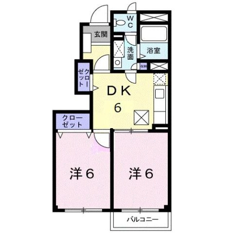 アカシア　Ａの間取り