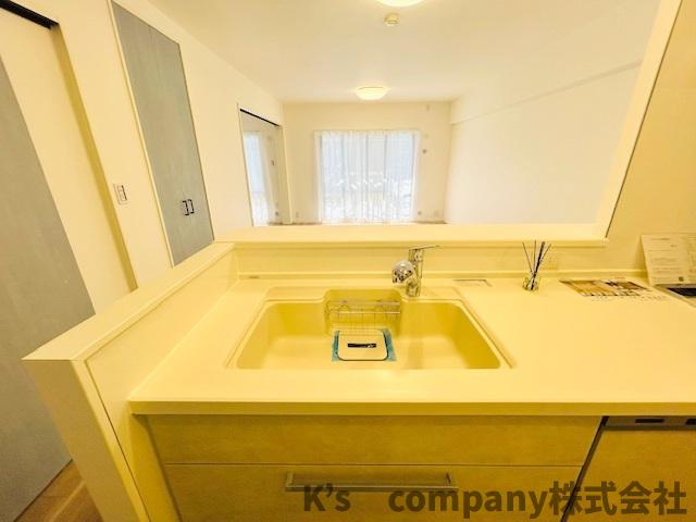 ◎茅ヶ崎市中島　ベルパーク湘南茅ヶ崎E館のキッチン|人造大理石のおしゃれなシンク◇