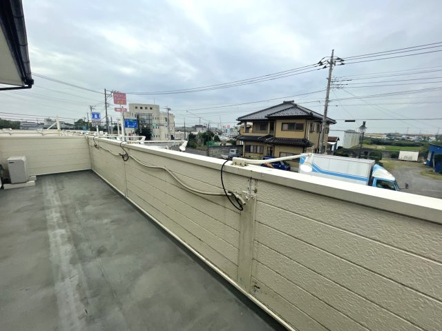 コインランドリー2階の展望