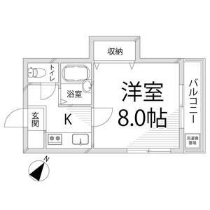 頼安コーポの間取り