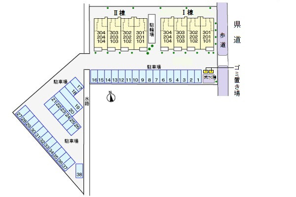 チェリーブロッサム Ⅰの区画図